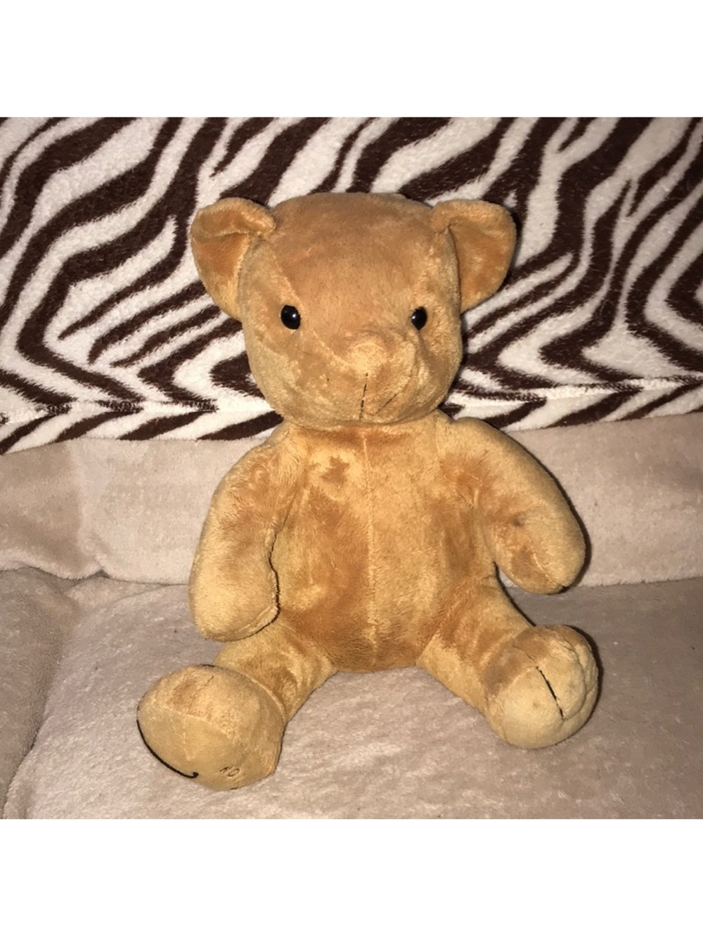 Vintage Plush tan Teddy Bear Stuffed Toy limited edition - Soft Cuddly Bear